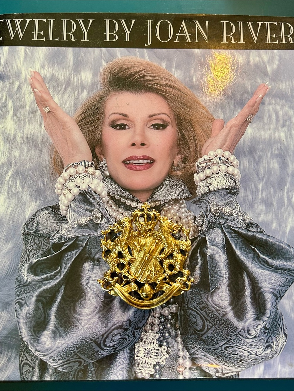 Vintage Joan Rivers Heraldic Crest Brooch RARE Griffins Dragon Lions - Picture 14 of 15